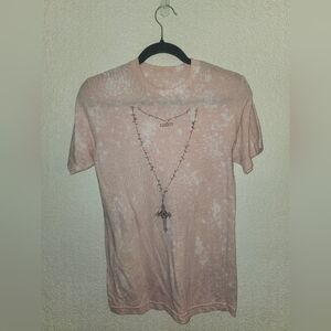EUC Southern Bliss Co. "Fearfully & Wonderfully Made Bleached Graphic Tee" Small